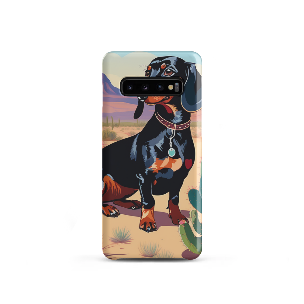 PugMug Custom Black Dachshund Samsung Case