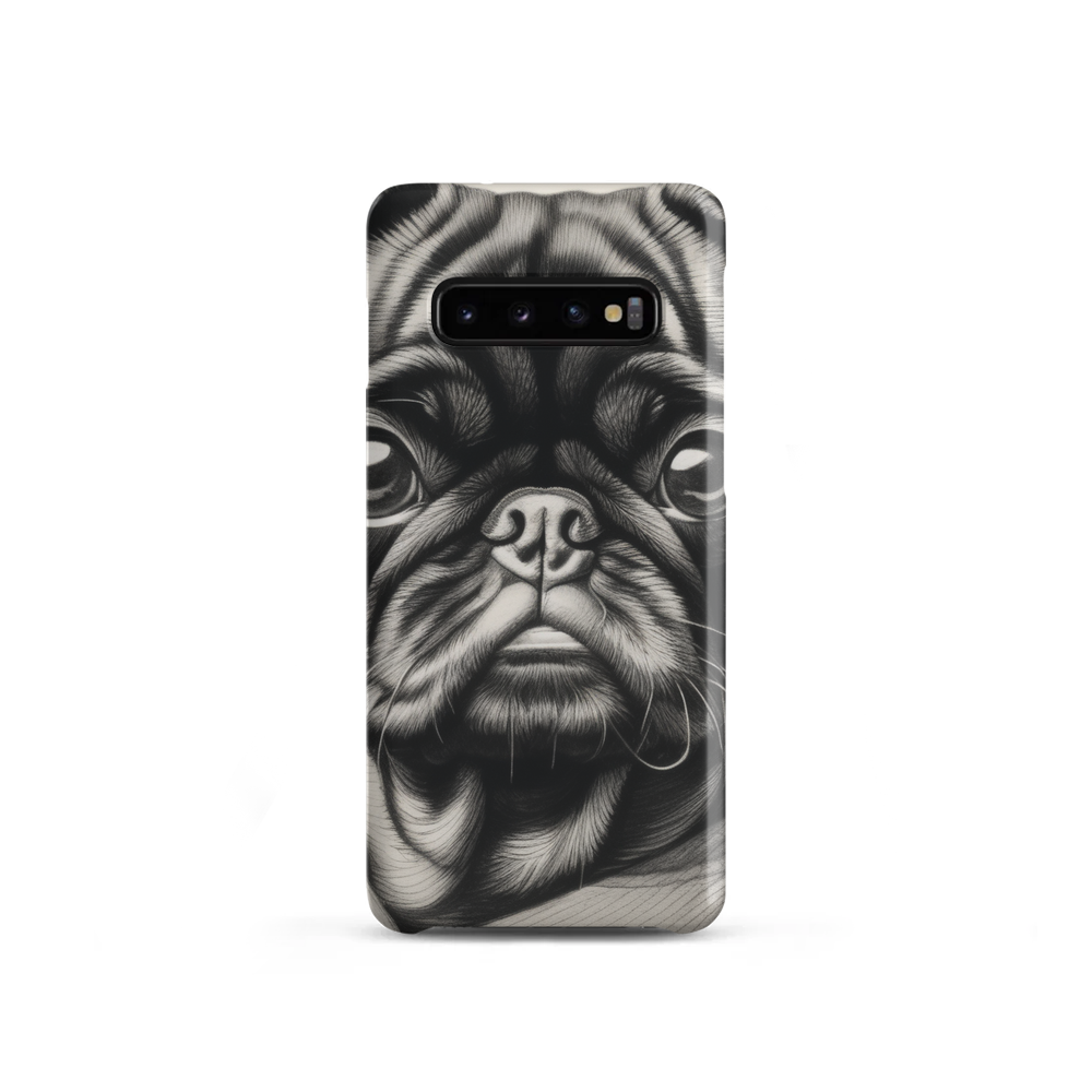 PugMug Custom Black Pug Samsung Case