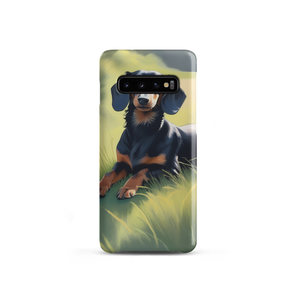 PugMug Custom Black Dachshund Samsung Case