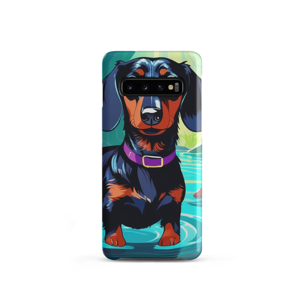 PugMug Custom Black Dachshund Samsung Case