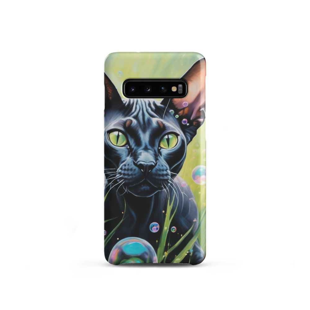 PugMug Custom Black Sphynx Cat Samsung Case