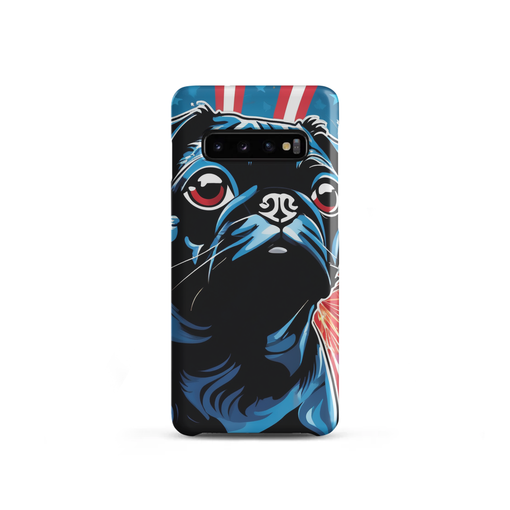 PugMug Custom Black Pug Samsung Case