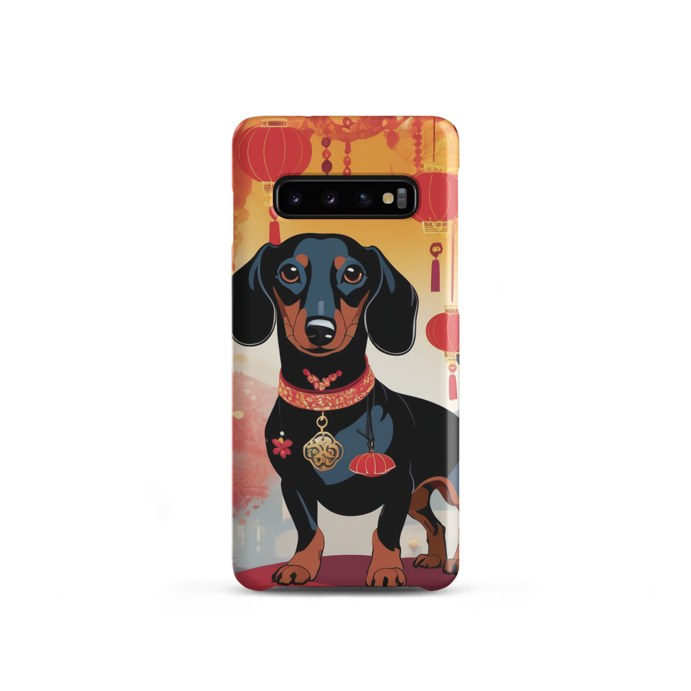 PugMug Custom Black Dachshund Samsung Case