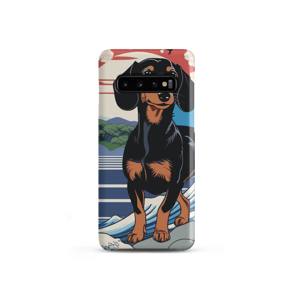 PugMug Custom Black Dachshund Samsung Case