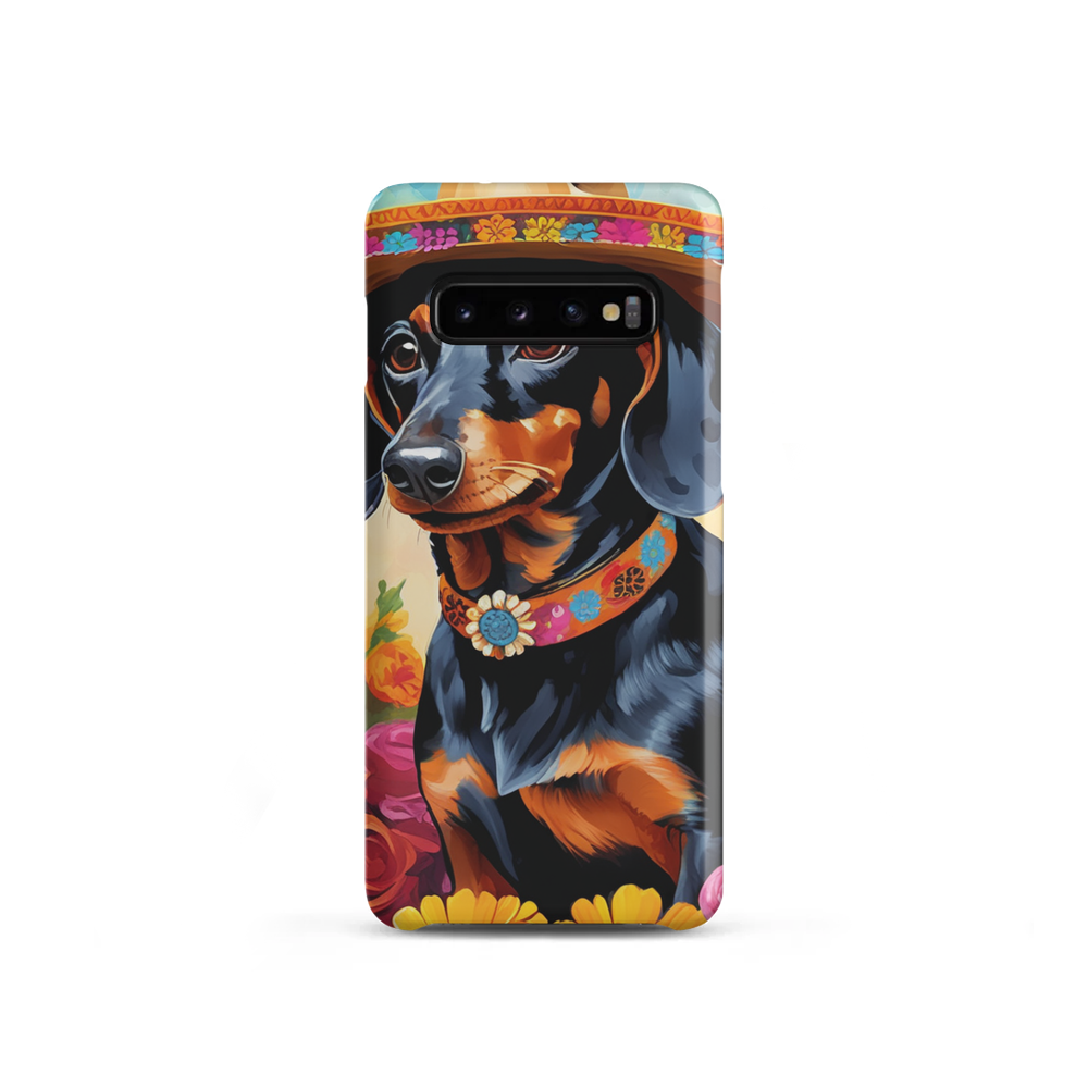 PugMug Custom Black Dachshund Samsung Case