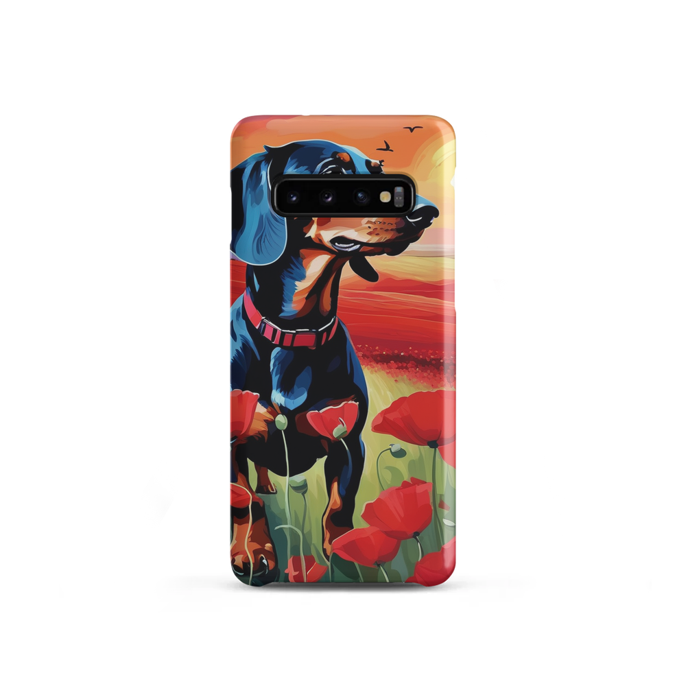 PugMug Custom Black Dachshund Samsung Case