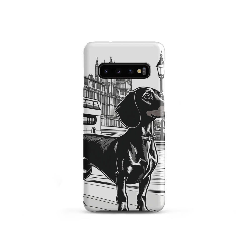 PugMug Custom Black Dachshund Samsung Case