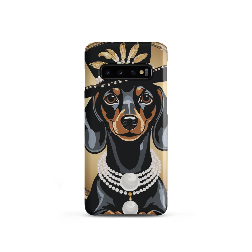 PugMug Custom Black Dachshund Samsung Case