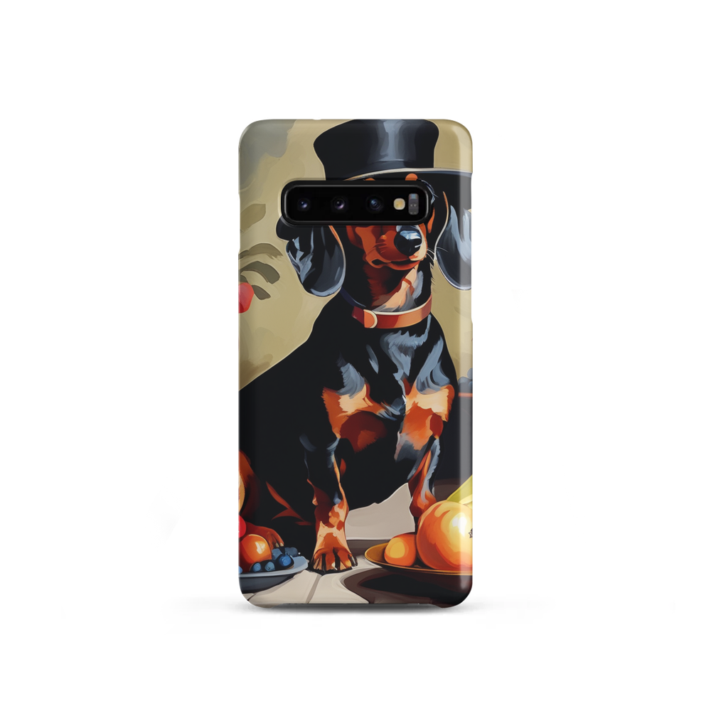 PugMug Custom Black Dachshund Samsung Case