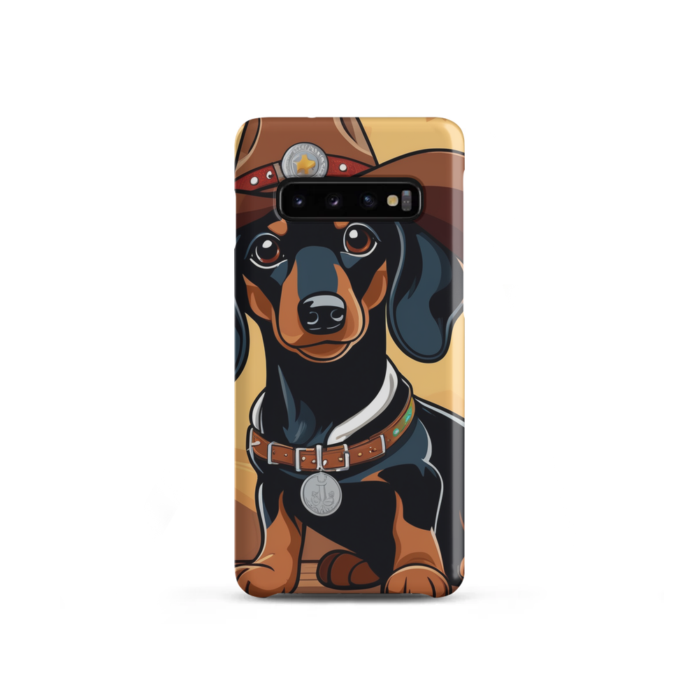 PugMug Custom Black Dachshund Samsung Case