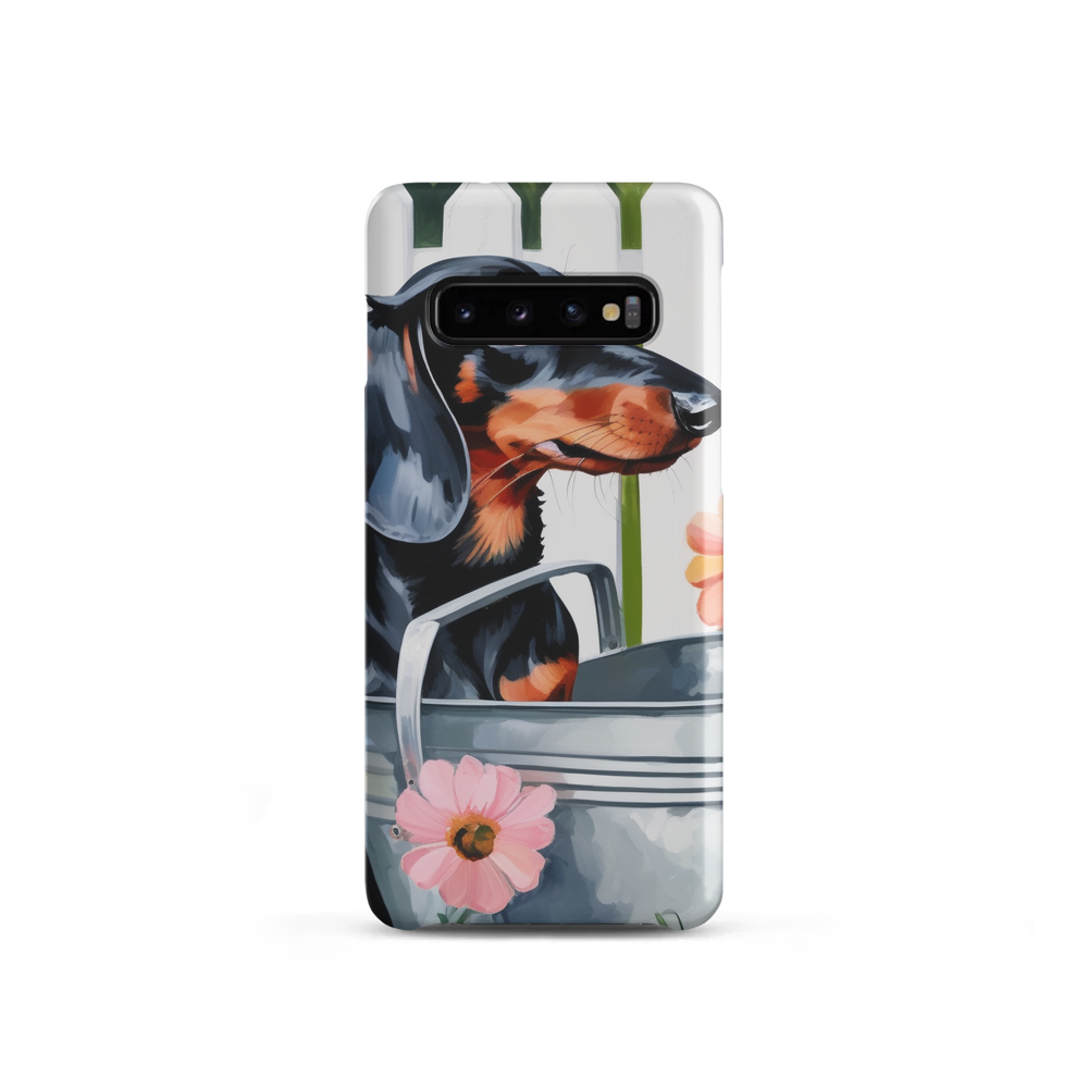 PugMug Custom Black Dachshund Samsung Case
