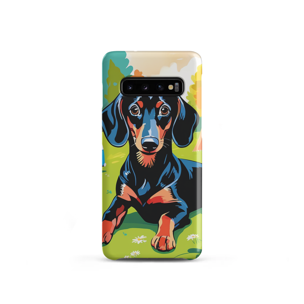 PugMug Custom Black Dachshund Samsung Case
