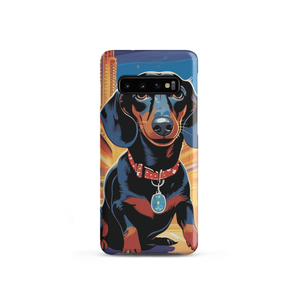 PugMug Custom Black Dachshund Samsung Case