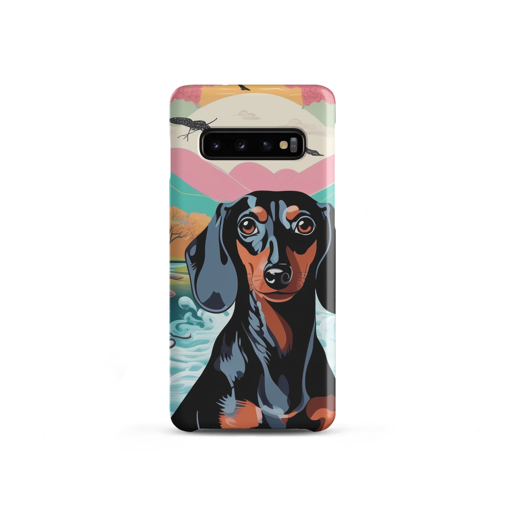 PugMug Custom Black Dachshund Samsung Case