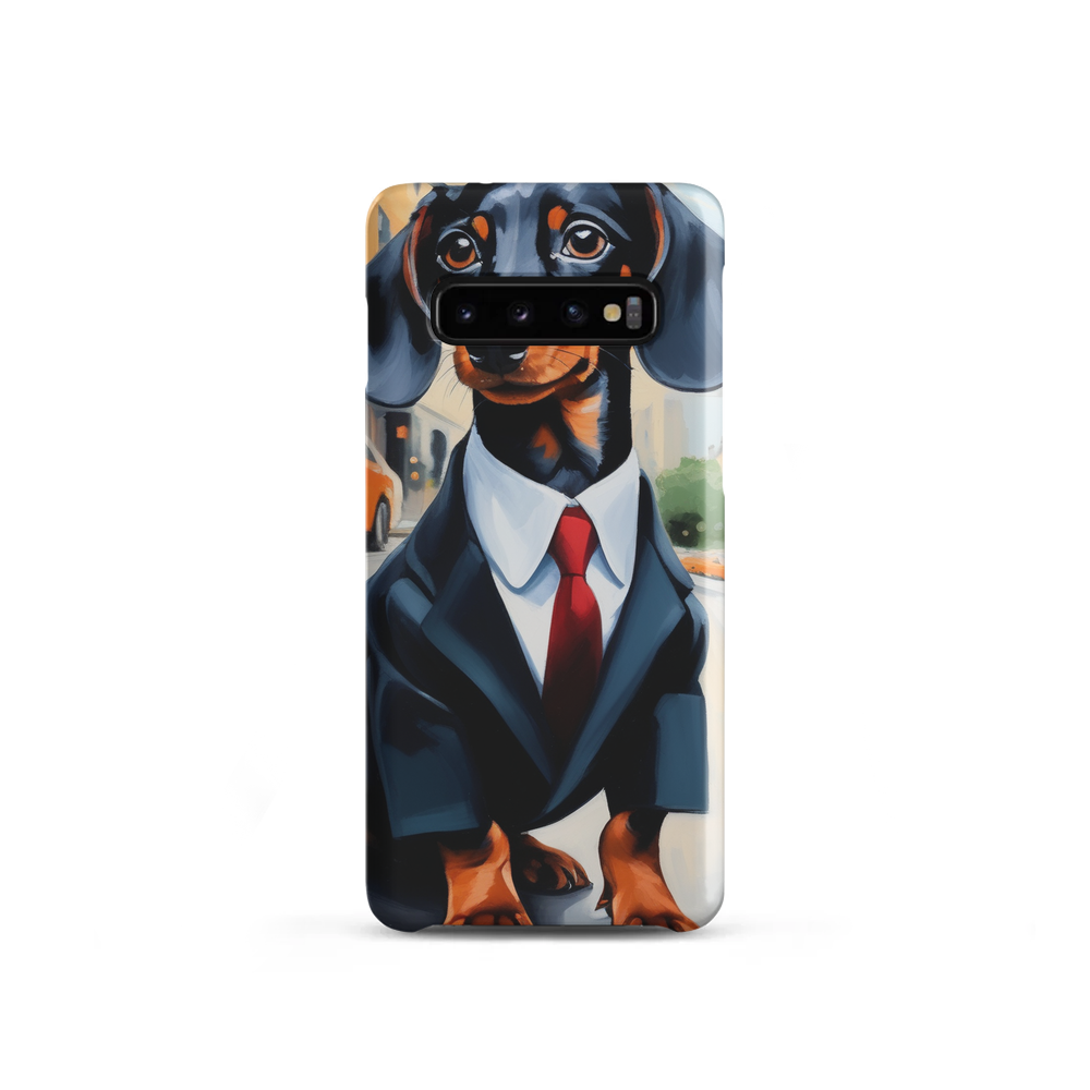 PugMug Custom Black Dachshund Samsung Case