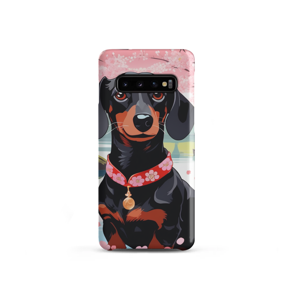 PugMug Custom Black Dachshund Samsung Case