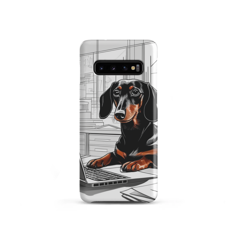 PugMug Custom Black Dachshund Samsung Case