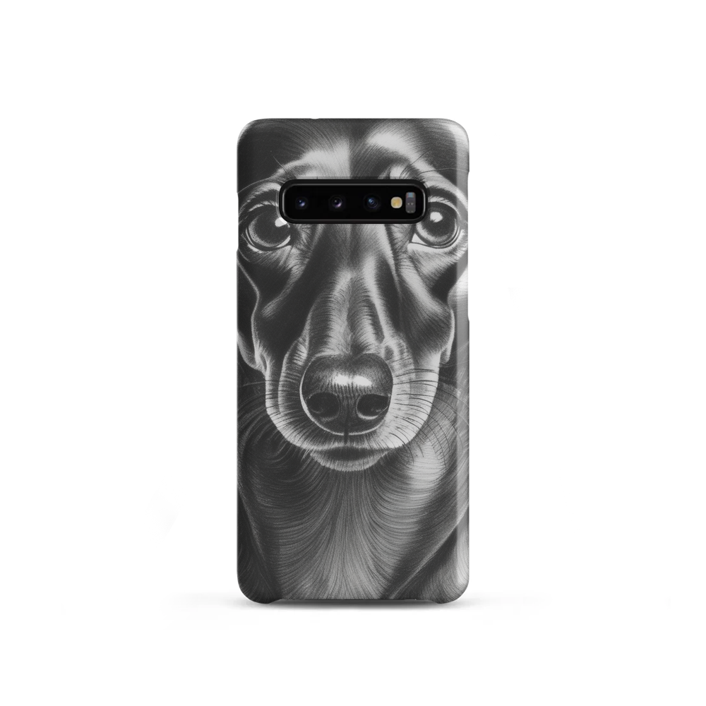 PugMug Custom Black Dachshund Samsung Case