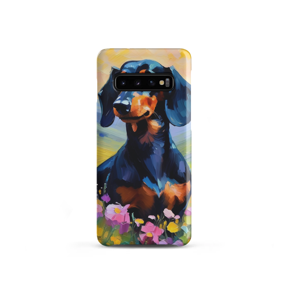 PugMug Custom Black Dachshund Samsung Case