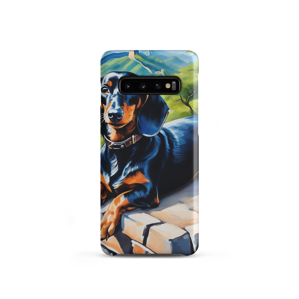 PugMug Custom Black Dachshund Samsung Case
