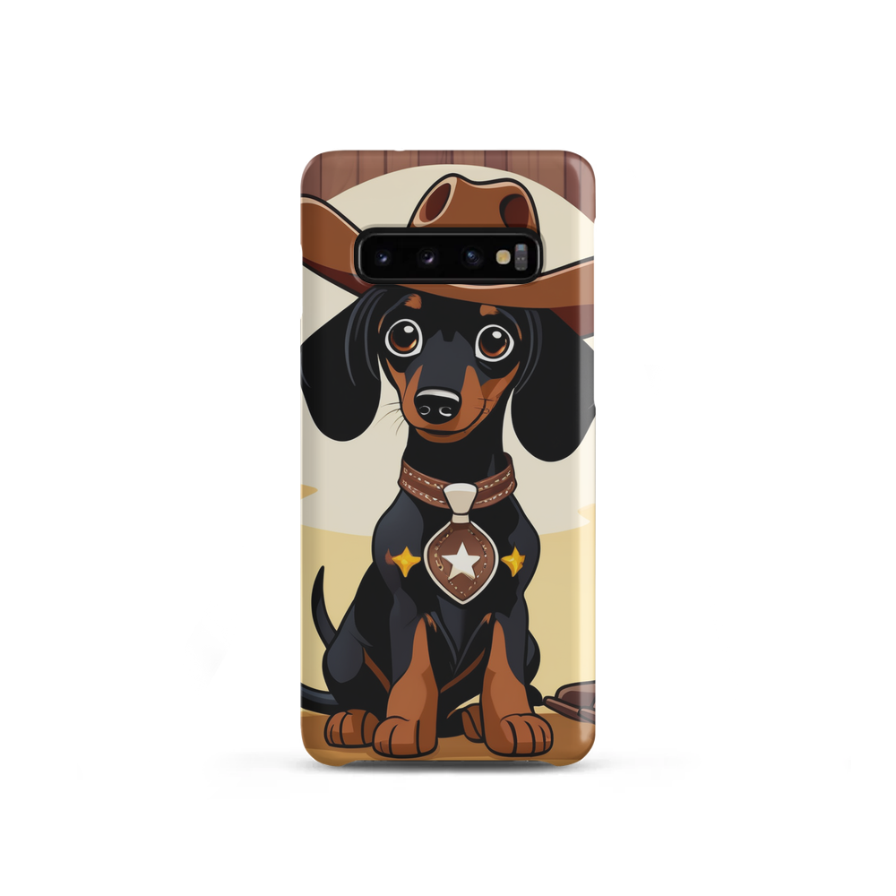 PugMug Custom Black Dachshund Samsung Case