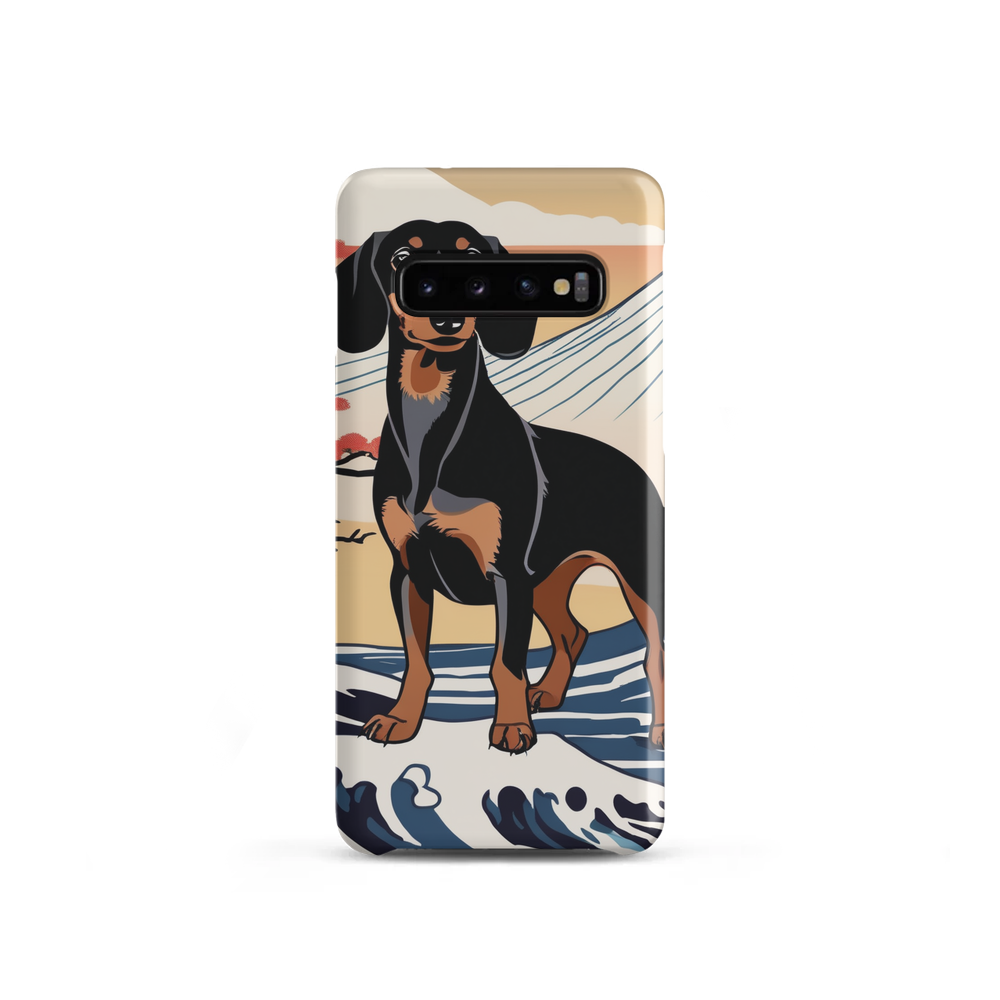 PugMug Custom Black Dachshund Samsung Case