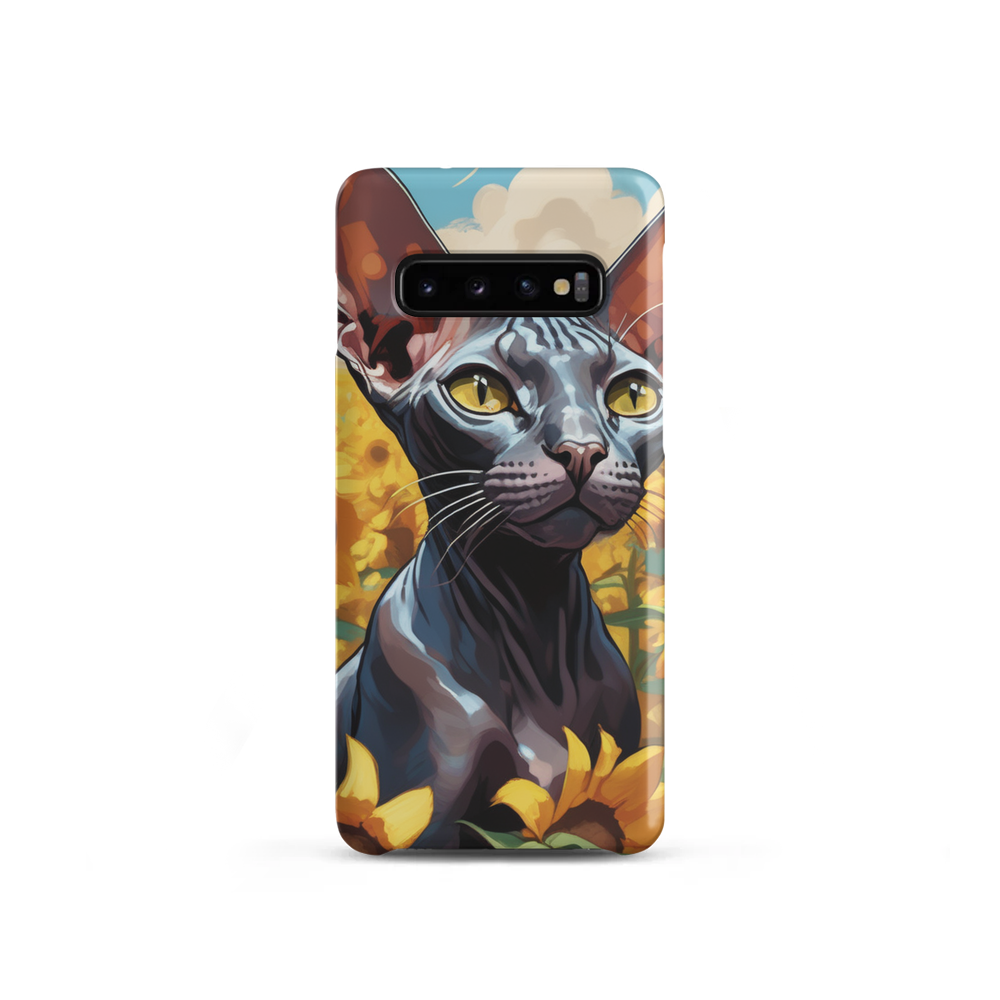PugMug Custom Black Sphynx Cat Samsung Case