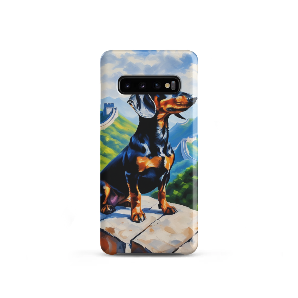 PugMug Custom Black Dachshund Samsung Case