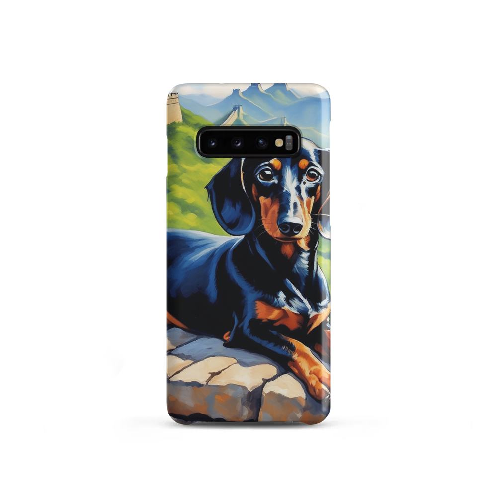 PugMug Custom Black Dachshund Samsung Case