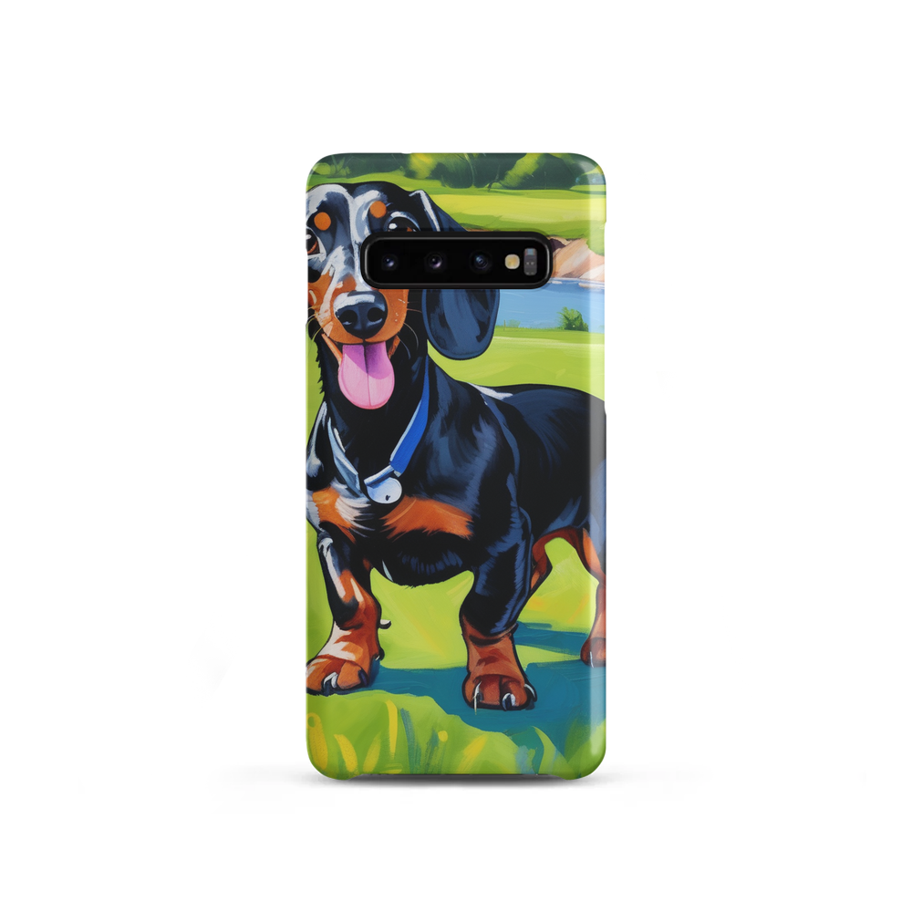 PugMug Custom Black Dachshund Samsung Case