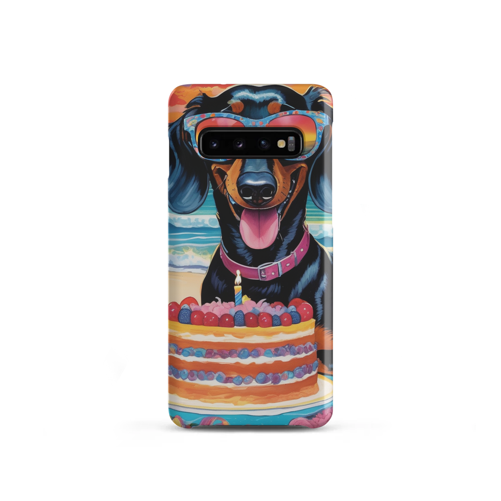 PugMug Custom Black Dachshund Samsung Case