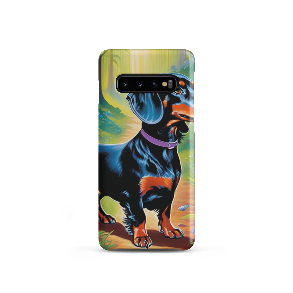 PugMug Custom Black Dachshund Samsung Case