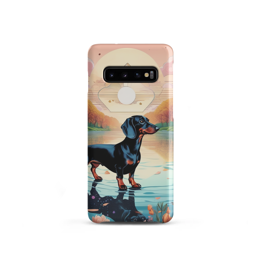 PugMug Custom Black Dachshund Samsung Case