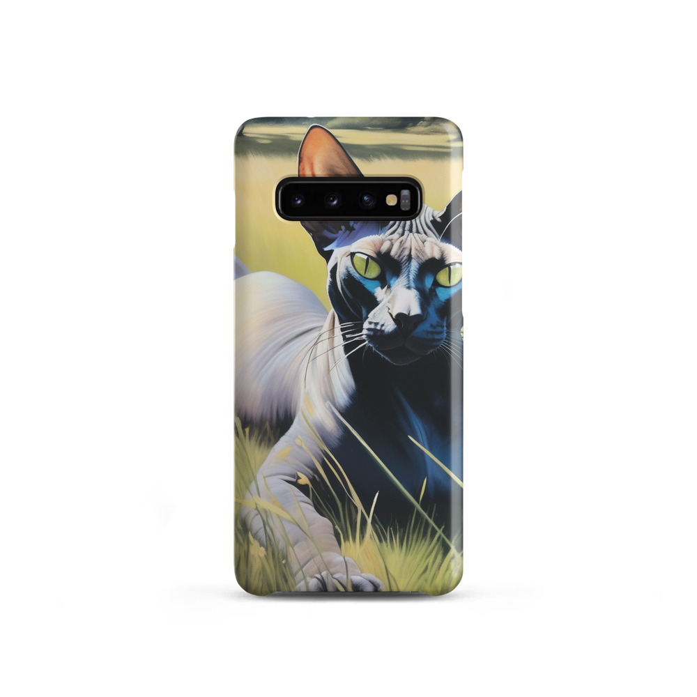 PugMug Custom Black Sphynx Cat Samsung Case