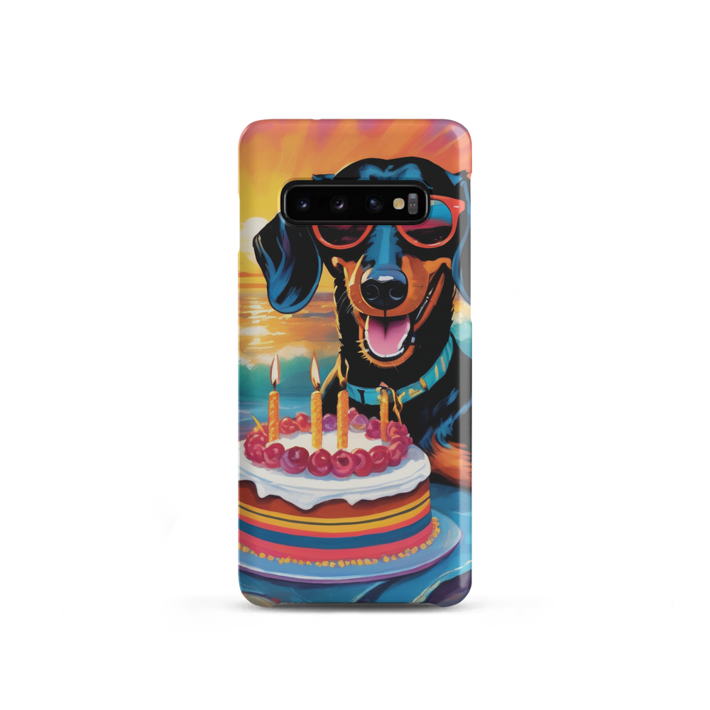 PugMug Custom Black Dachshund Samsung Case
