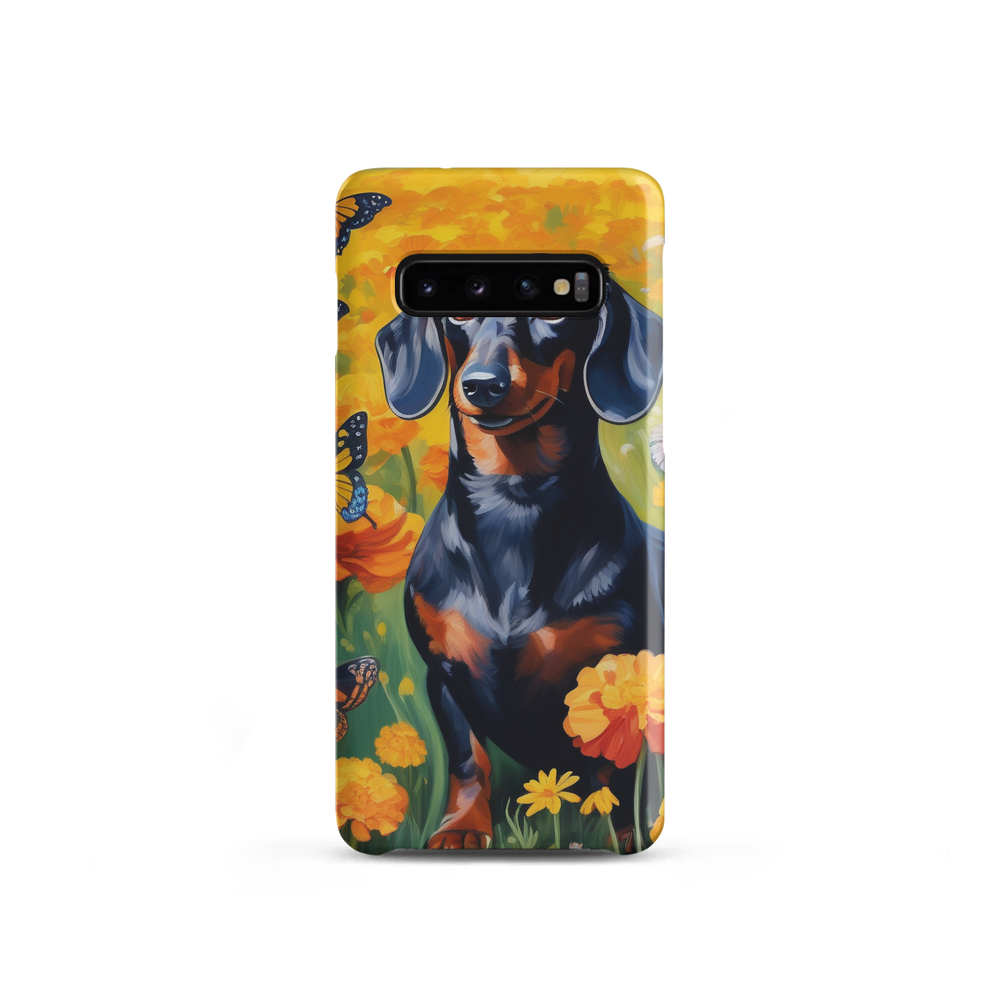 PugMug Custom Black Dachshund Samsung Case
