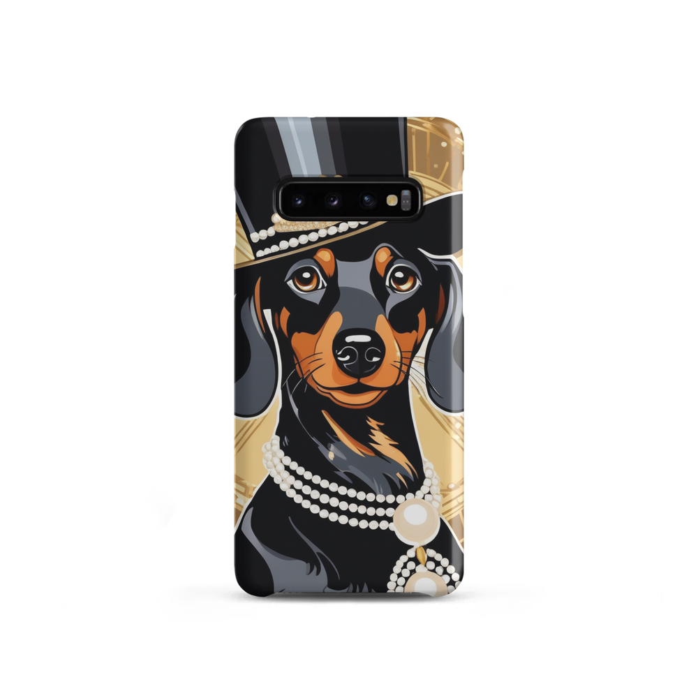 PugMug Custom Black Dachshund Samsung Case