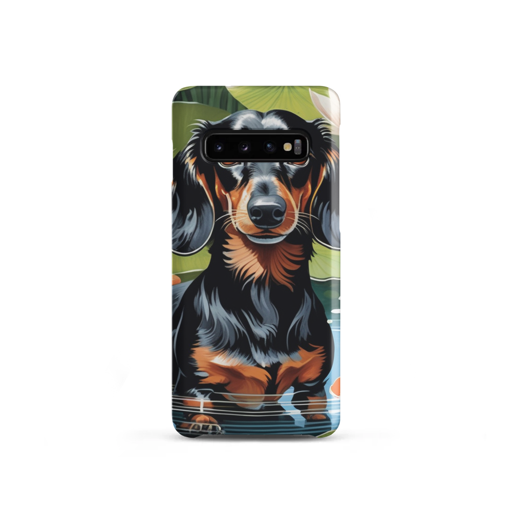 PugMug Custom Black Dachshund Samsung Case