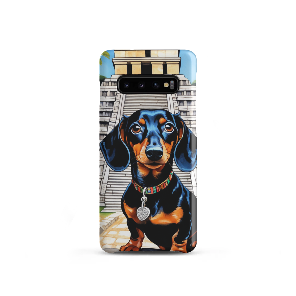 PugMug Custom Black Dachshund Samsung Case