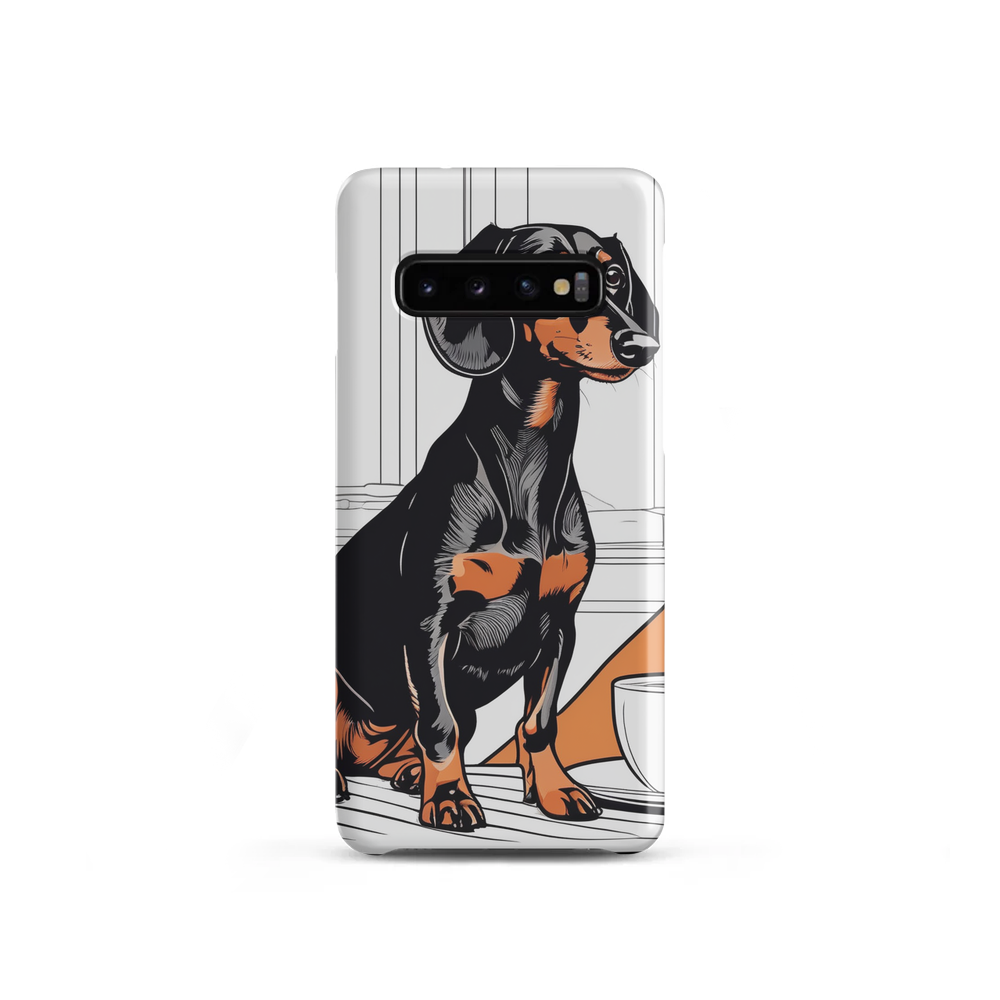 PugMug Custom Black Dachshund Samsung Case