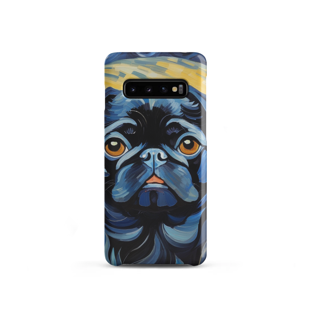 PugMug Custom Black Pug Samsung Case