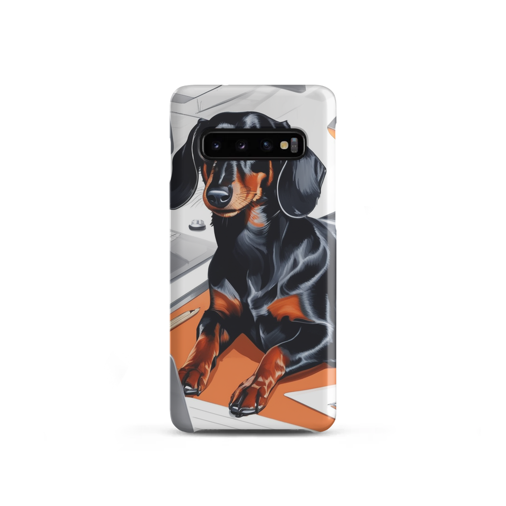 PugMug Custom Black Dachshund Samsung Case