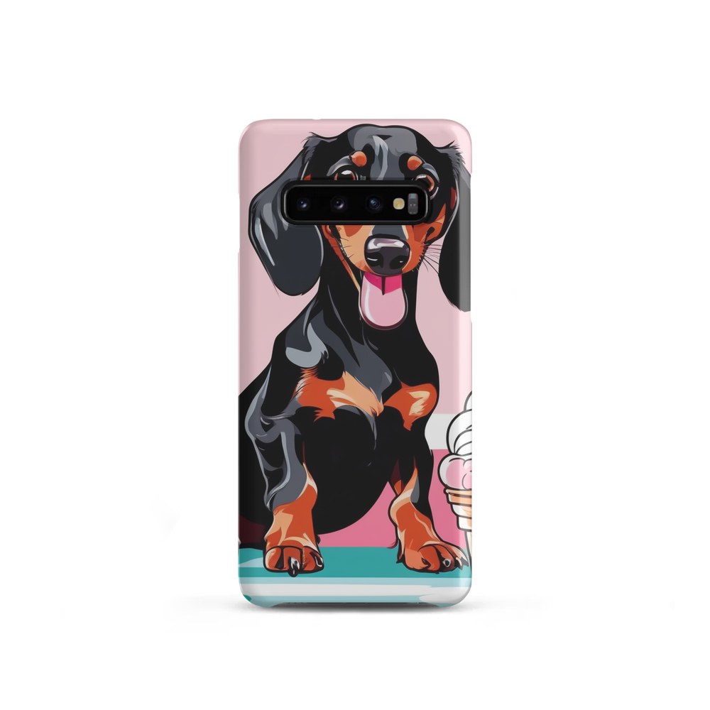PugMug Custom Black Dachshund Samsung Case