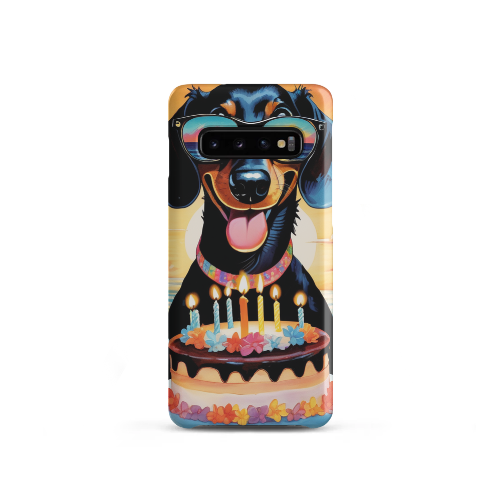 PugMug Custom Black Dachshund Samsung Case