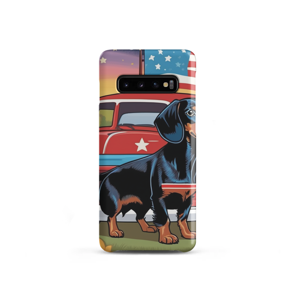 PugMug Custom Black Dachshund Samsung Case