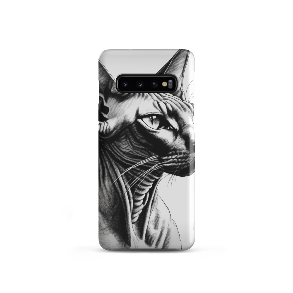PugMug Custom Black Sphynx Cat Samsung Case