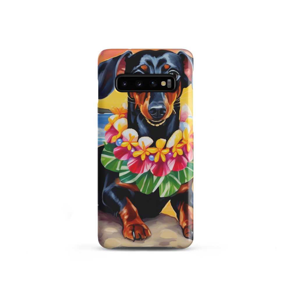 PugMug Custom Black Dachshund Samsung Case