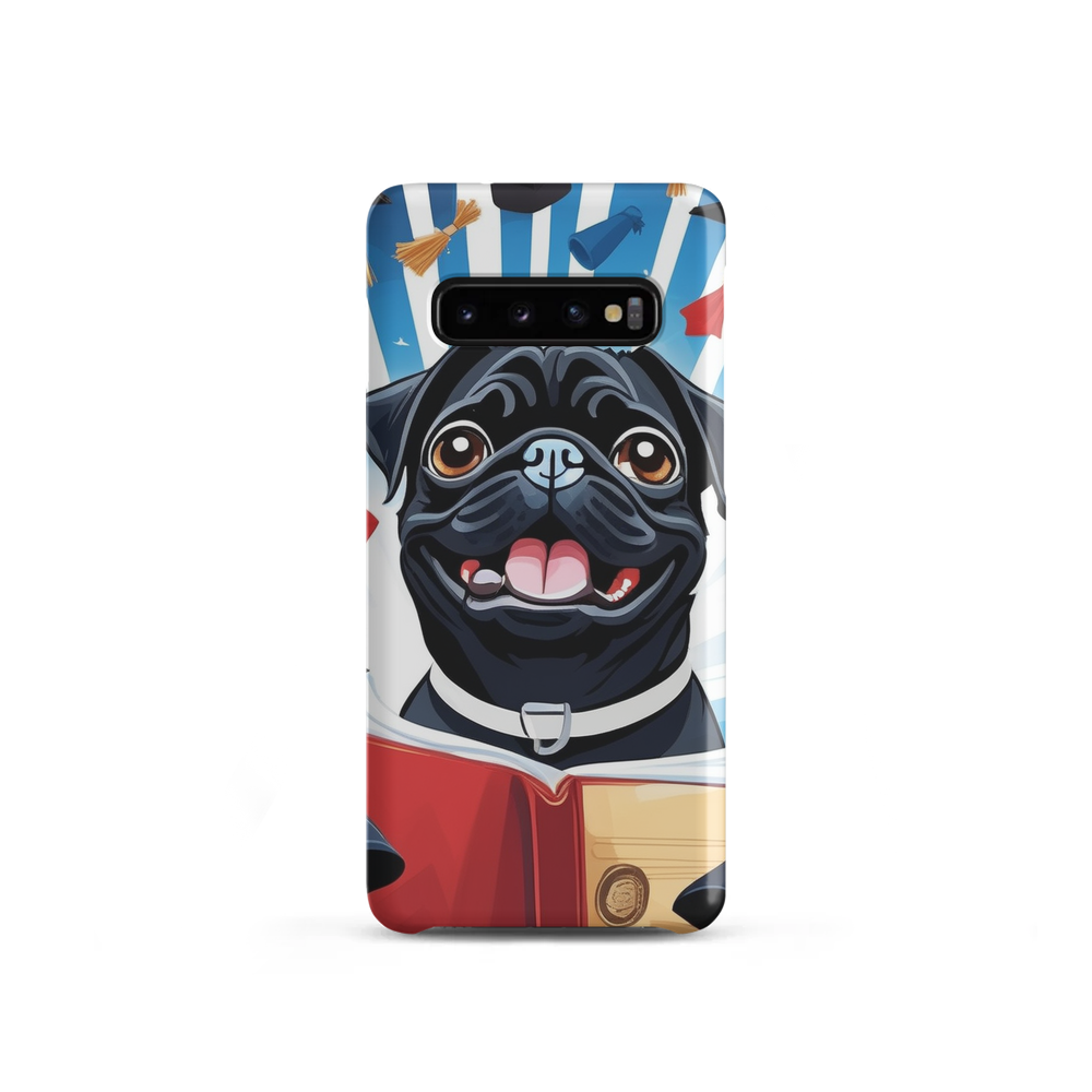PugMug Custom Black Pug Samsung Case