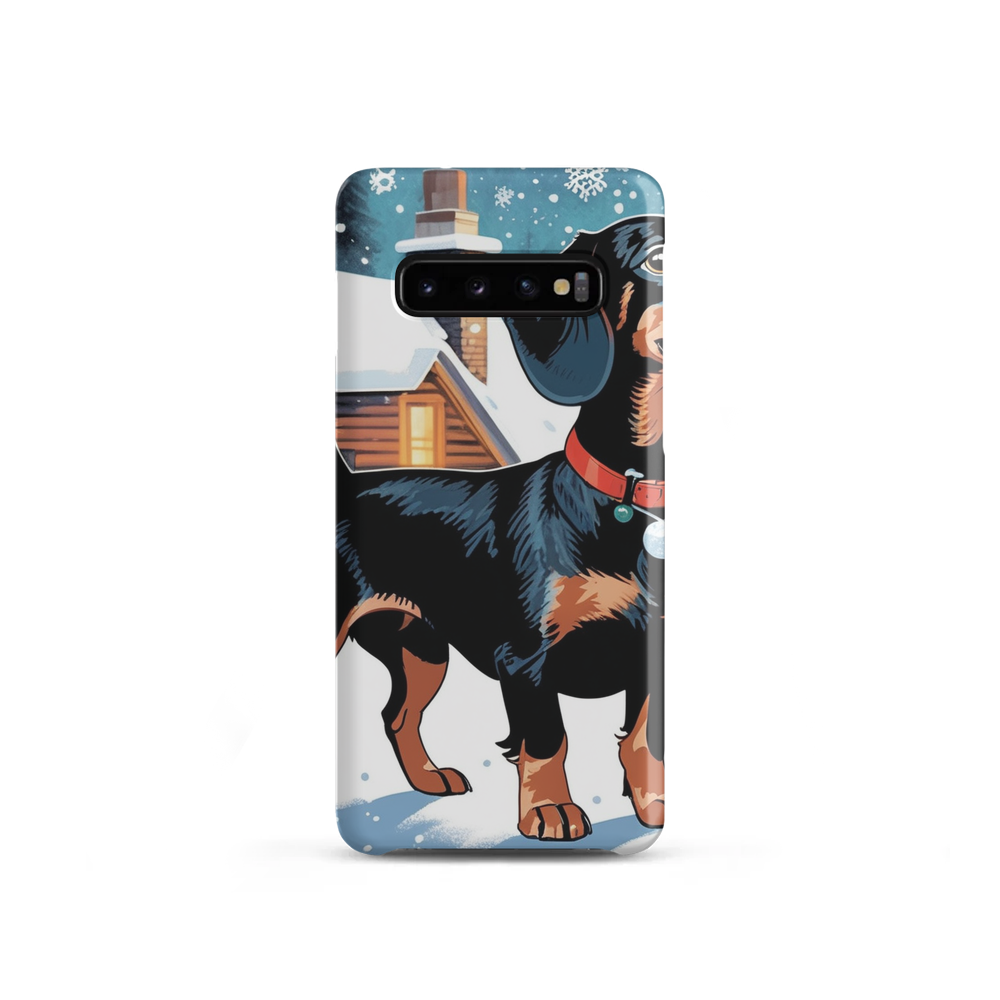 PugMug Custom Black Dachshund Samsung Case