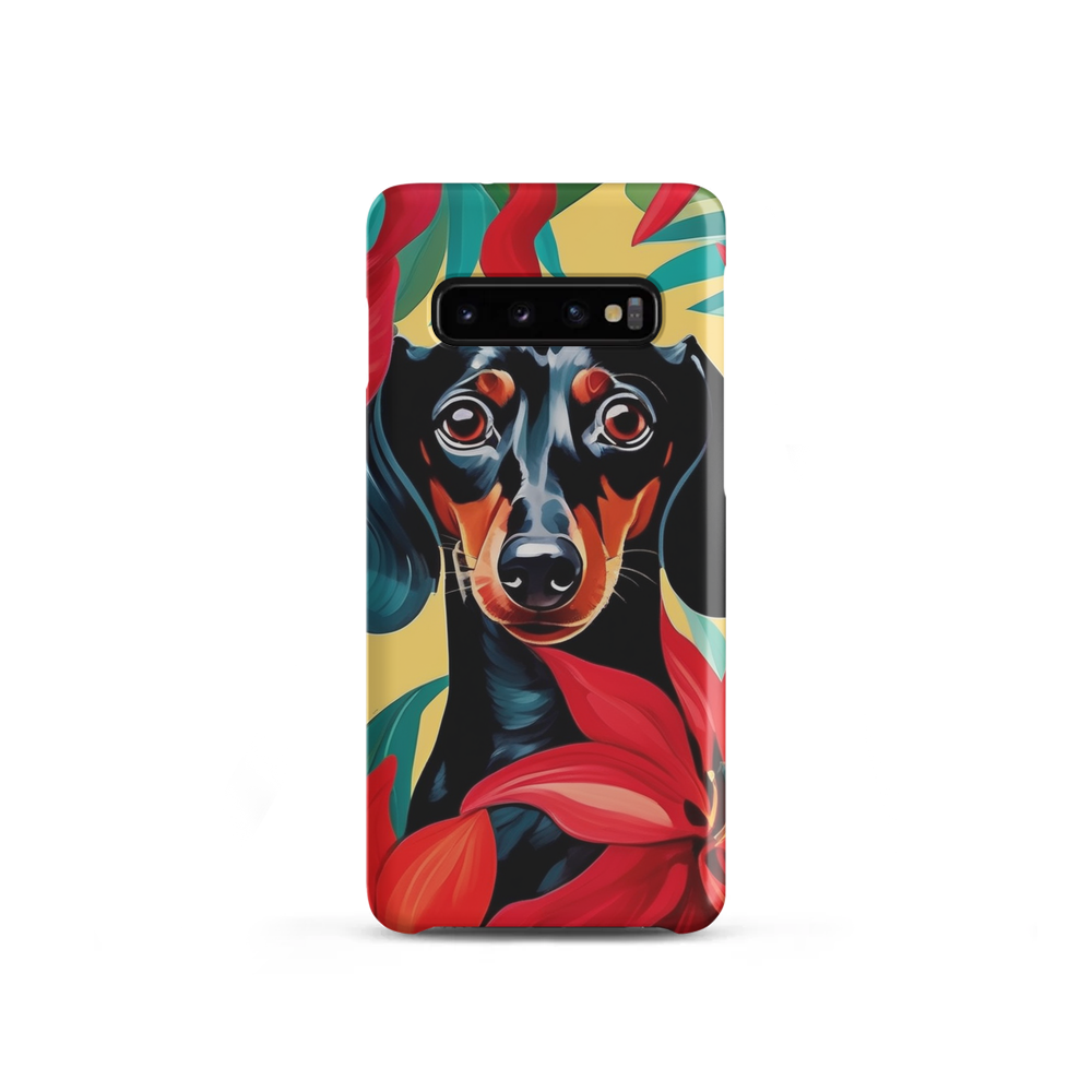 PugMug Custom Black Dachshund Samsung Case